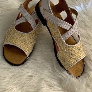 Golf Amalfi Sandals Aerogreen Womens Golf Sandals Woven Uppers NWOT